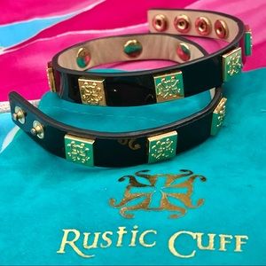NWOT Rustic Cuff Meagen Patent Leather Wrap Bracelet